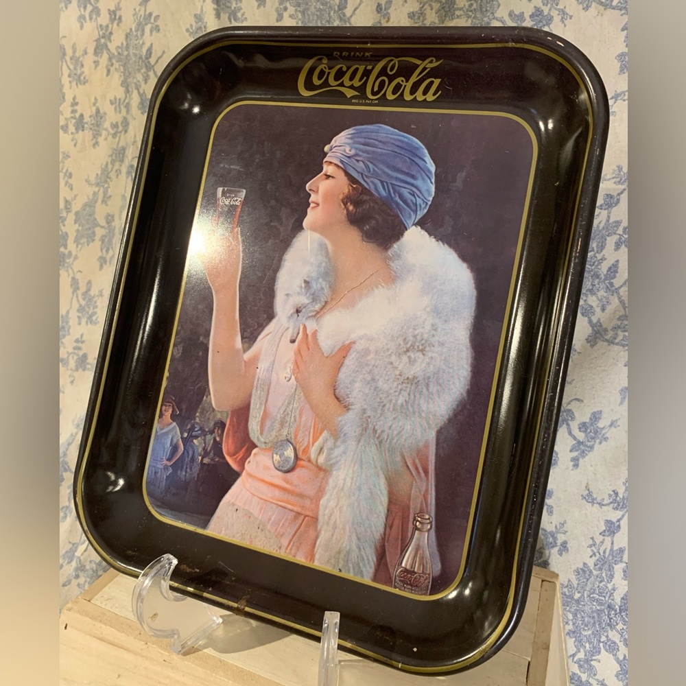 VTG 1970s Coca Cola Advertising Tin Tray Decorative